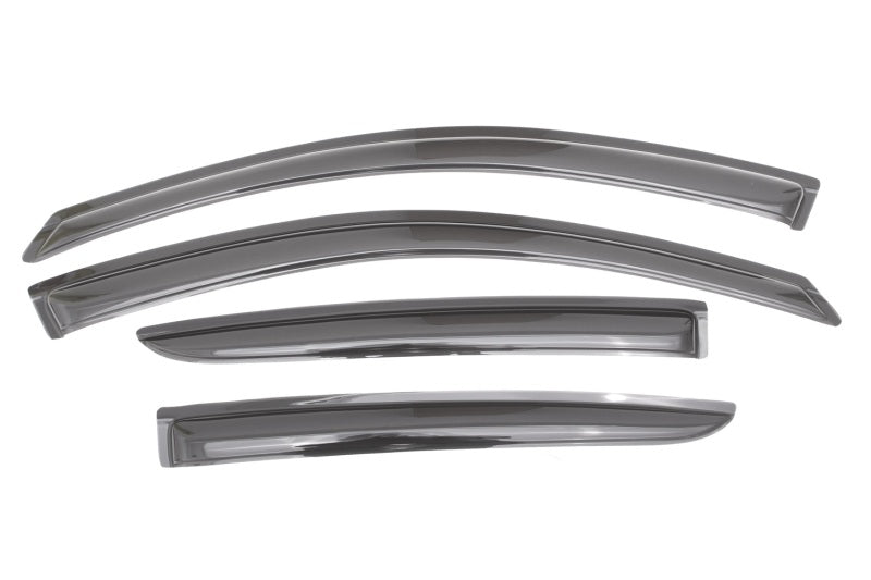AVS Ventvisor Outside Mount Window Deflectors 4pc for 2012-2018 Nissan Versa (Excl. Hatch) - Smoke