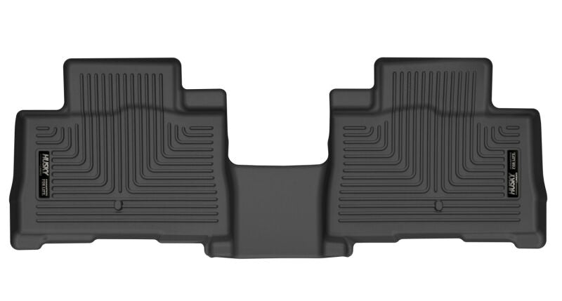 Husky Liners X-act Contour Floor Liners - Ford Explorer & Lincoln Aviator - 2020 Lincoln Aviator X-Act Contour Rear Black Floor Liners (part 55801)