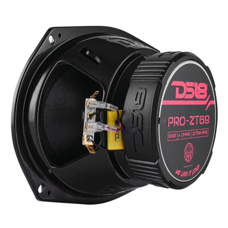 DS18 6x9in Coaxial Speakers - 275W RMS, 4 Ohm - PRO-ZT69 - view 7