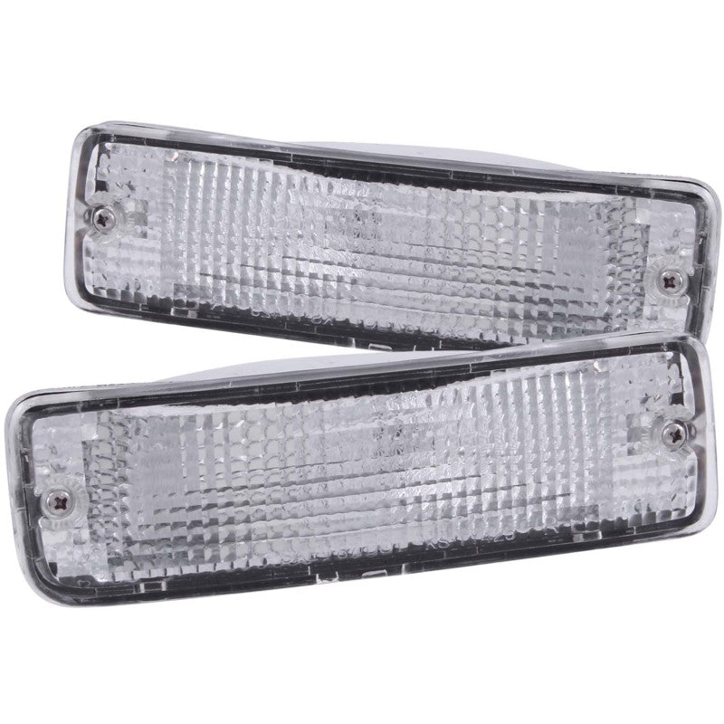 ANZO Parking/Signal Lights, Chrome Housing, Clear Lens - 1989-1995 Toyota Pickup - ANZO part 511019