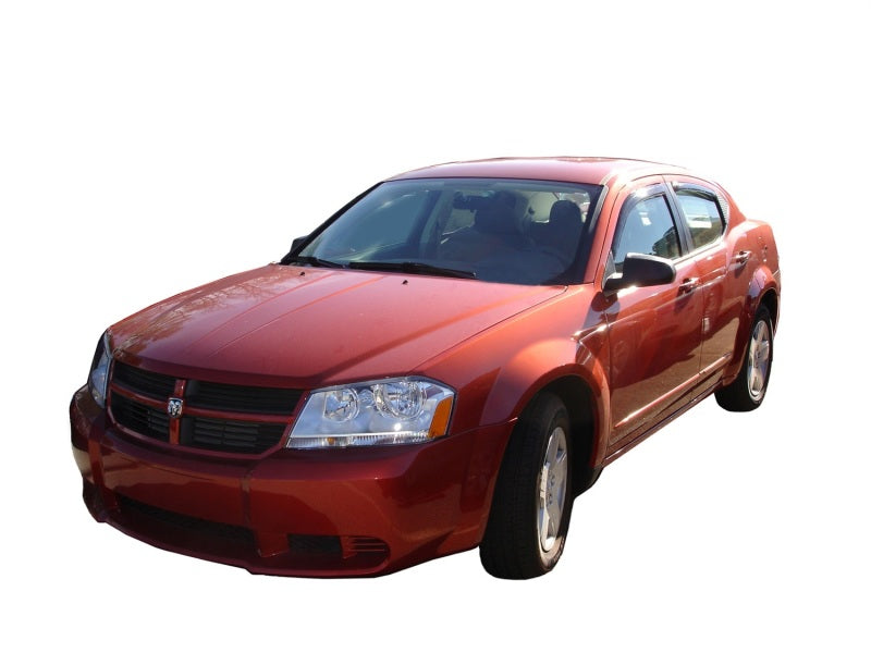 AVS Ventvisor In-Channel Front & Rear Window Deflectors 4pc for 2008-2014 Dodge Avenger - Smoke - view 3