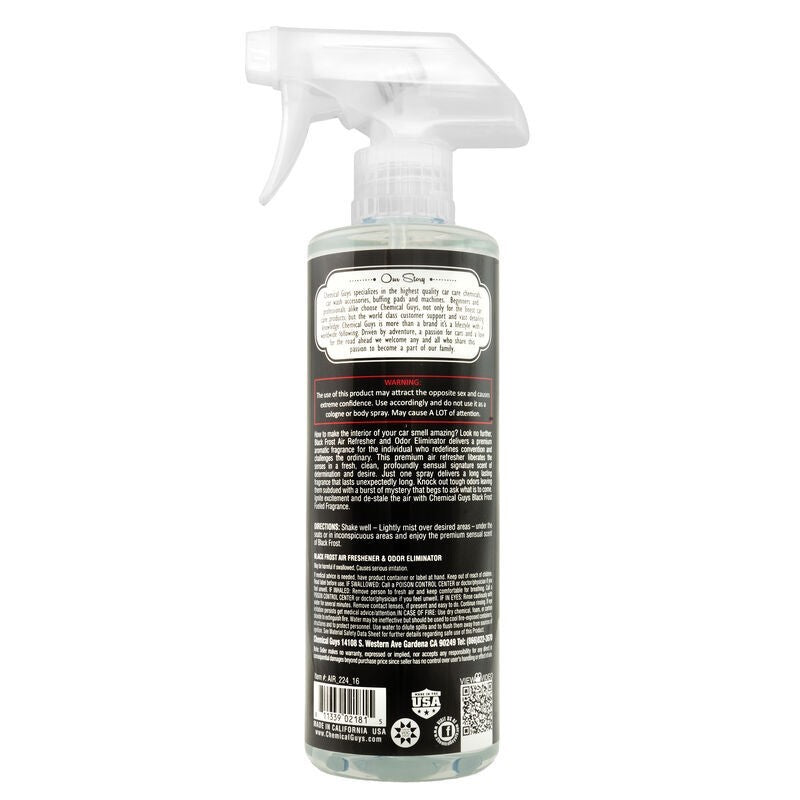 Chemical Guys Black Frost Air Freshener & Odor Eliminator - 16oz (Case of 6) - AIR_224_16 - view 2