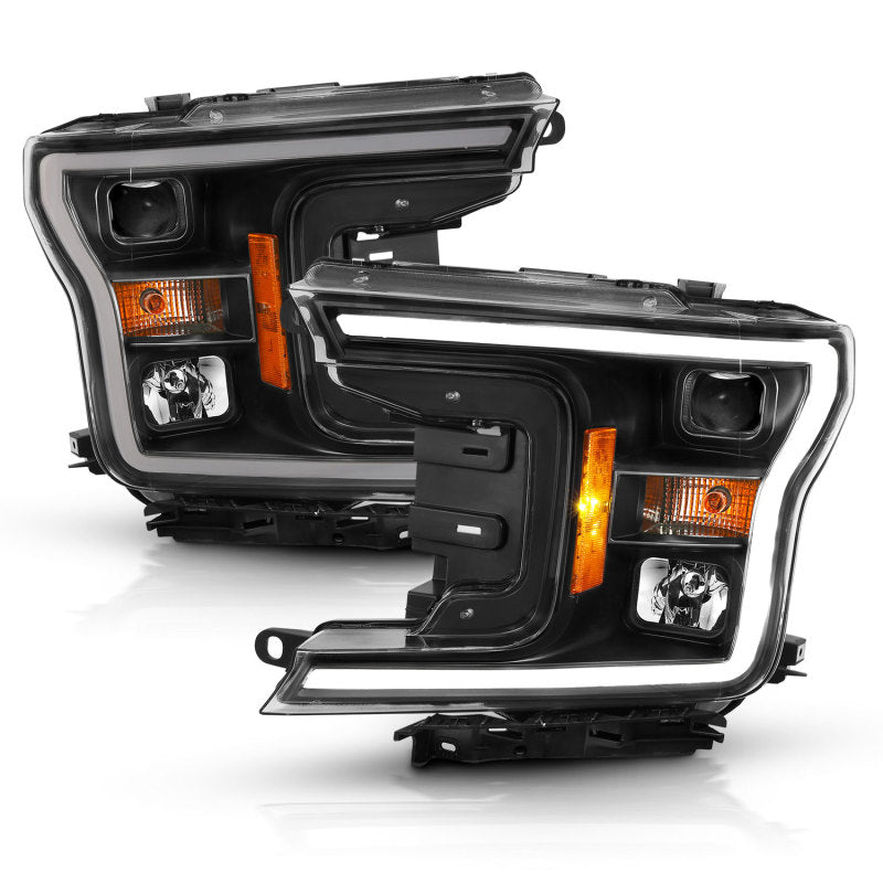 ANZO Projector Plank Style Headlights, Black - 2018-2020 Ford F-150 - ANZO part 111467 view 3