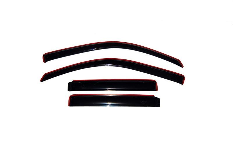 AVS Ventvisor In-Channel Front & Rear Window Deflectors 4pc for 2002-2006 Chevy Trailblazer EXT - Smoke