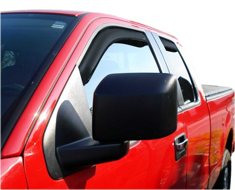 AVS Ventvisor Front & Rear Window Deflectors 4pc for 2022-2023 Toyota Tundra Ext. Cab/DC - Smoke - view 3