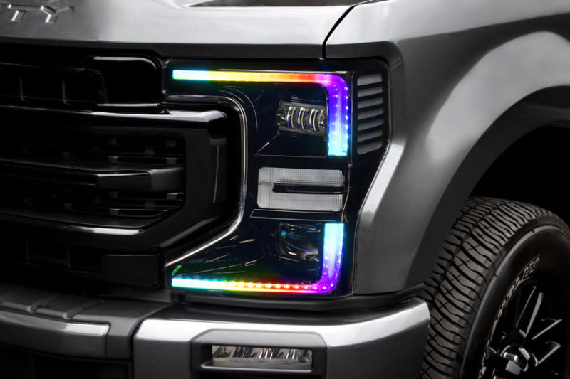 ORACLE Lighting 2022 Ford F250/350 Super Duty Dynamic ColorSHIFT Headlight DRL Kit w/Switchback - 1449-332 - view 2