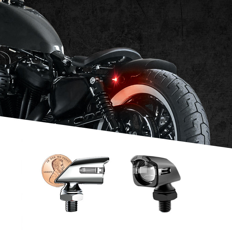 XKGLOW Mini Red Turn Signal Black x2 - XK034022-RB