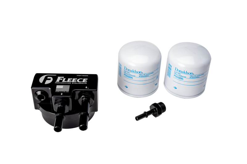 Fleece Performance Billet Under Hood Fuel Filter Assembly - 2011-2026 Ford F-250/F-350/F-450 6.7L Power Stroke - Fleece part FPE-FMC-UHFA-1123