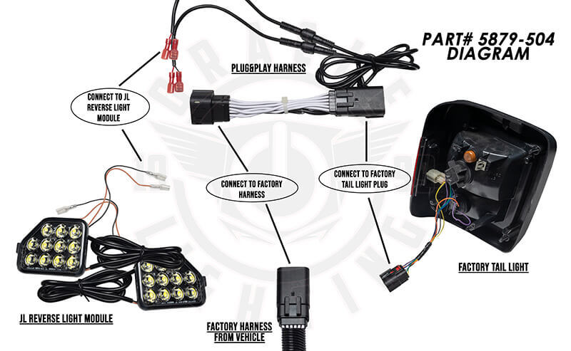 ORACLE Lighting Plug & Play Wiring Adapter for Jeep Wrangler JL Reverse Lights - 5879-504 - view 3