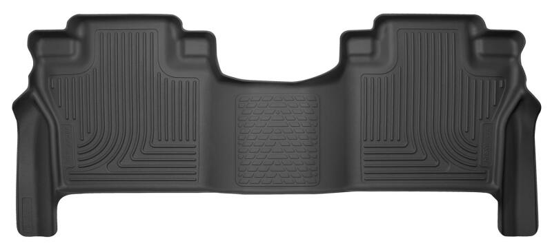 Husky Liners X-act Contour Floor Liners - Nissan & Infiniti - 17-21 Titan CC / 16-21 Titan XD CC w/ Front Buckets X-act 2nd Seat Floor Liner BLK (part 55461)