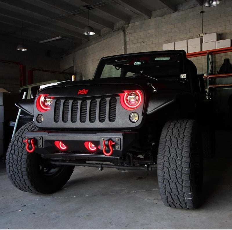 ORACLE Lighting 7in High Powered LED Headlights - Black Bezel - ColorSHIFT - BC1 - 5769-335 - view 7