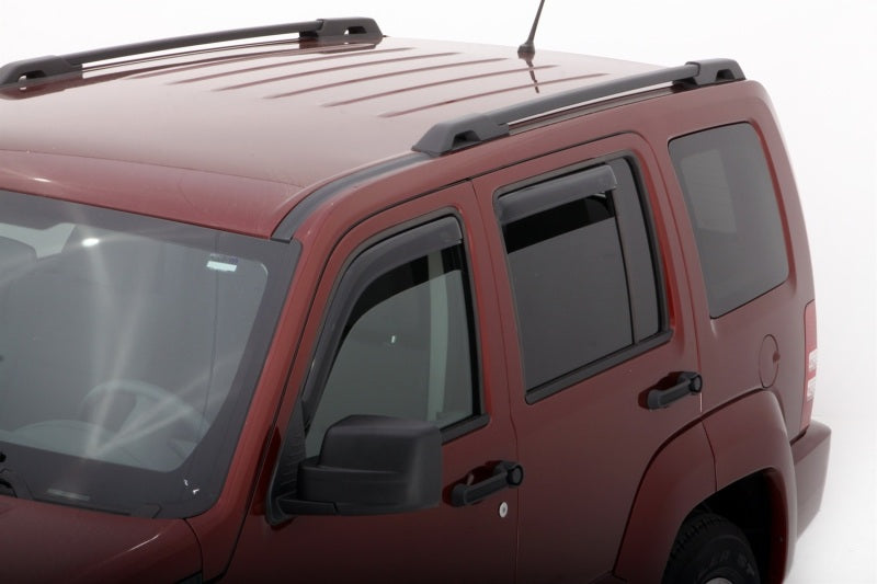 AVS Ventvisor In-Channel Front & Rear Window Deflectors 4pc for 2011-2015 Kia Optima - Smoke - view 2