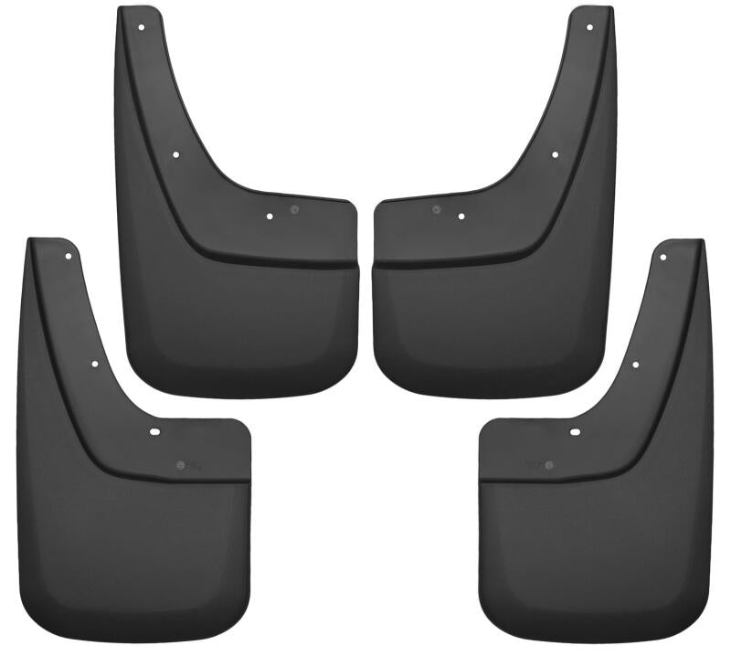 Husky Liners Custom-Molded Mud Guards - 14-17 GMC Sierra 1500 / 15-16 Sierra 2500 HD Front and Rear Mud Guards - Black
