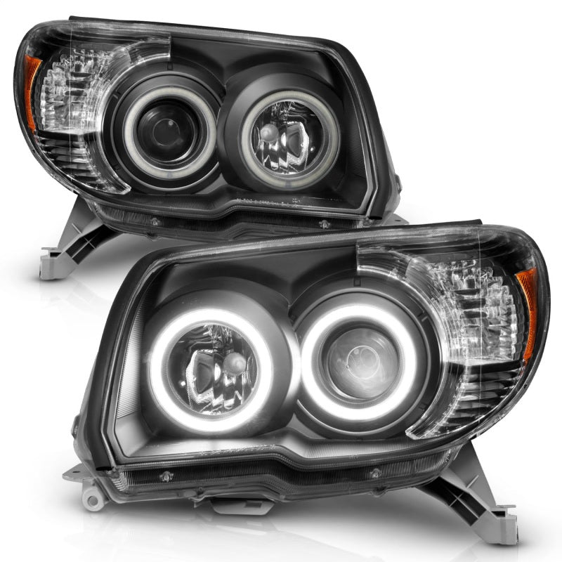 ANZO Projector RX Halo Headlights, Black, No Bulbs - 2006-2009 Toyota 4Runner - ANZO part 111320 view 3