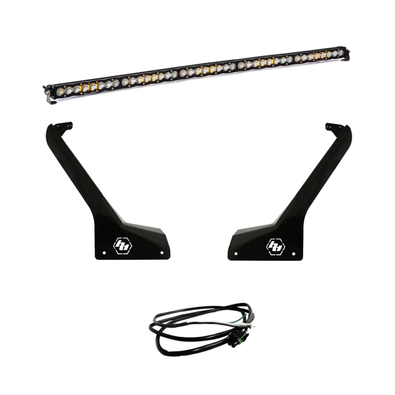 Baja Designs LED Light Kits - Jeep Wrangler & Gladiator - Jeep JL/JT Roof Bar LED Light Kit 50in S8 w/Upfitter (part 447665UP)