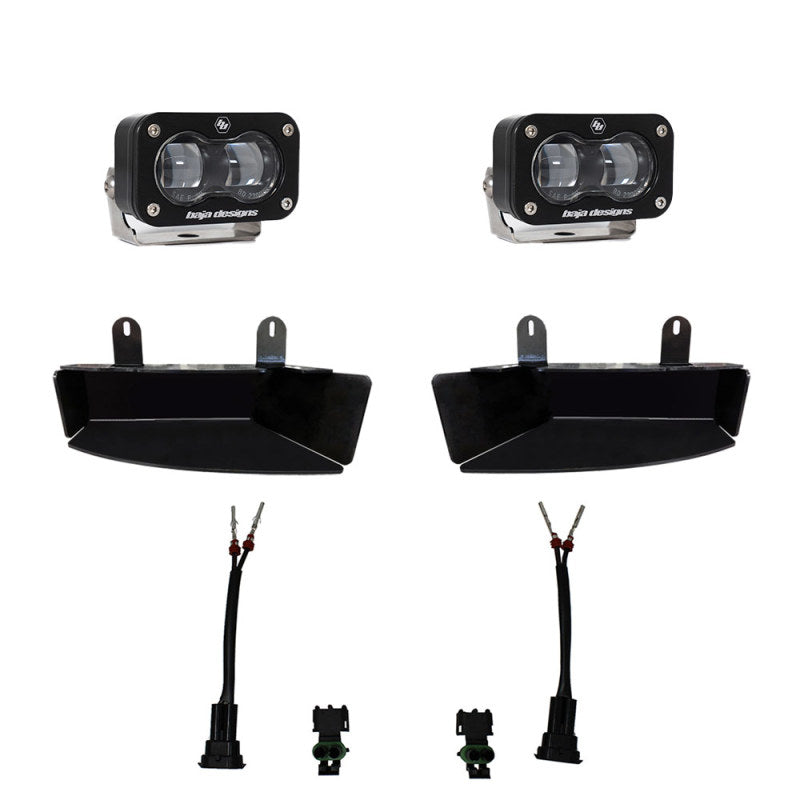 Baja Designs SAE & DOT Road-Legal LED Light Kits - Ram - 19-22 Dodge RAM 2500/3500 S2 SAE Fog Pocket Light Kit - Clear (part 448165)