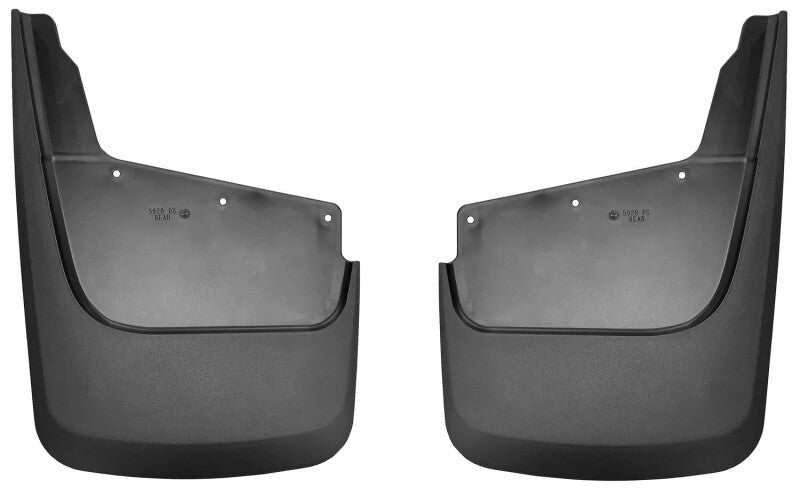 Husky Liners Custom-Molded Mud Guards - 20-22 GM Silverado/Sierra 2500/3500 HD (excl. Dually) Rear Mud Guards - Black