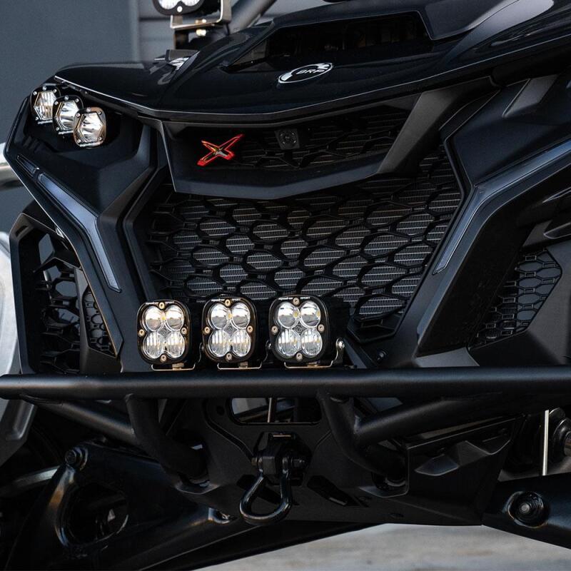 Baja Designs LED Light Kits - UTV & Side-by-Side - 2024+ Can-Am Maverick R Squadron Sport Pre-Runner Bumper Kit - Clear (part 448203)