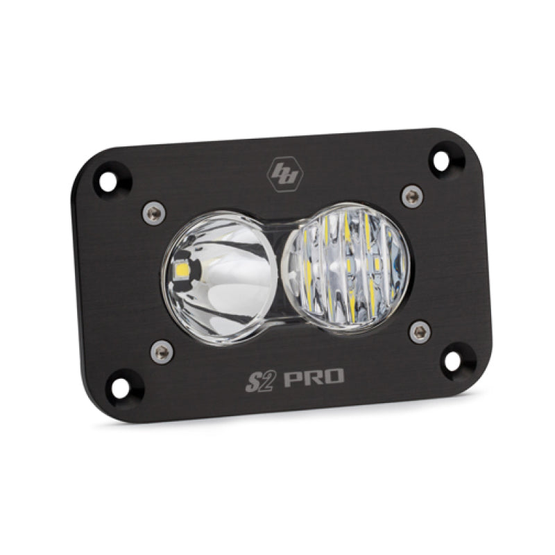 Baja Designs S2 Pro LED Light Pods - S2 Pro Flush Mount Driving Combo Pattern LED Work Light - Clear (part 481003)