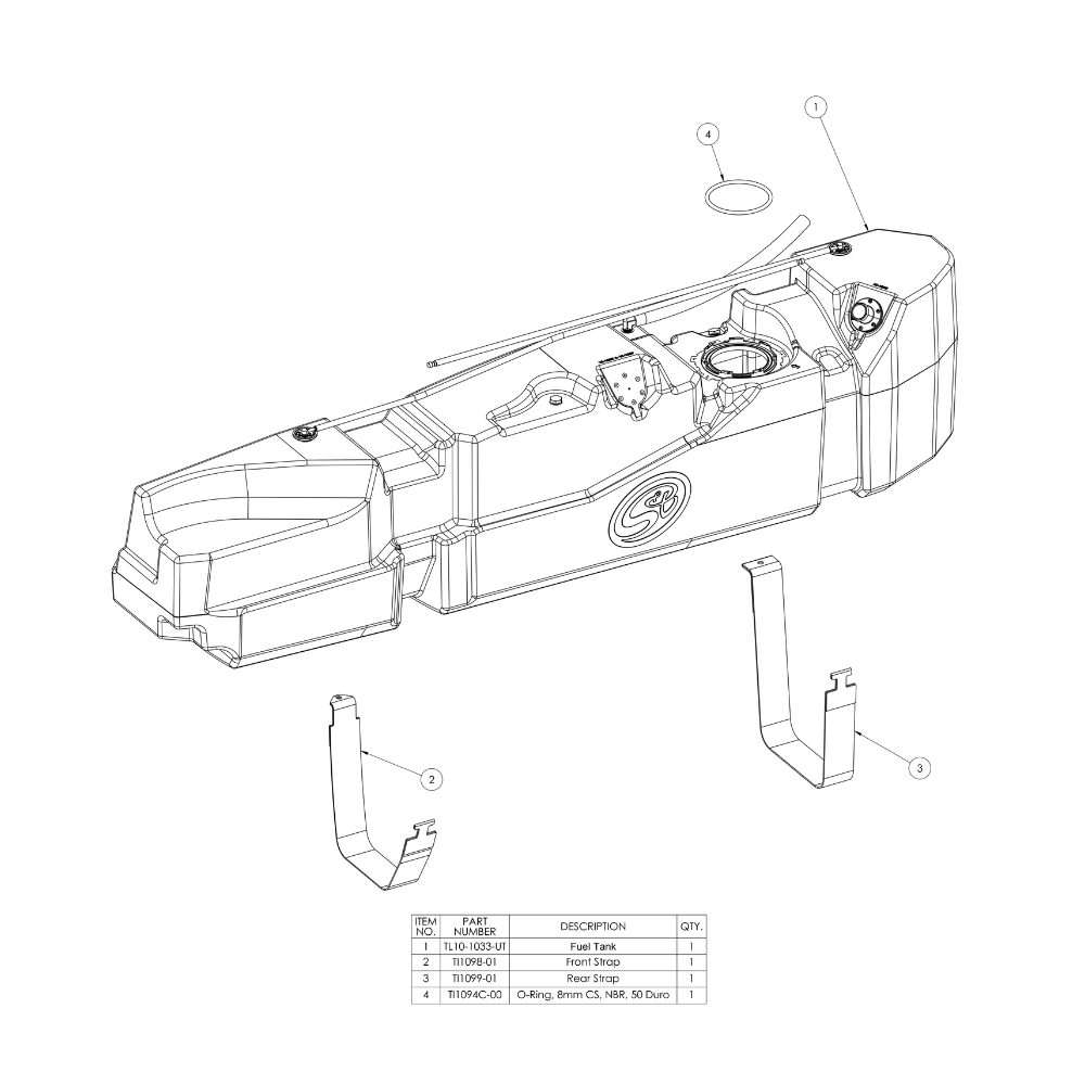 S&B 56 Gallon High-Capacity Fuel Tank for 2013-2026 Dodge Ram Cummins 6.7L, Crew Cab Long Bed - S&B part 10-1033 view 8