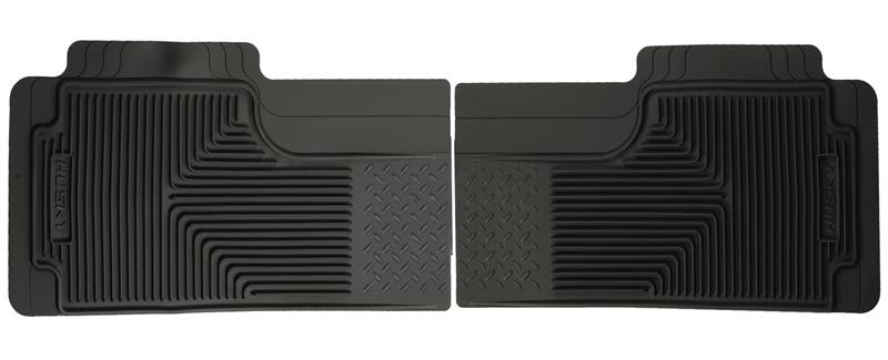 Husky Liners Heavy Duty Floor Mats - Ford & Lincoln - 80-12 Ford F-150/00-05 Ford Excursion Heavy Duty Black 2nd Row Floor Mats (part 52011)