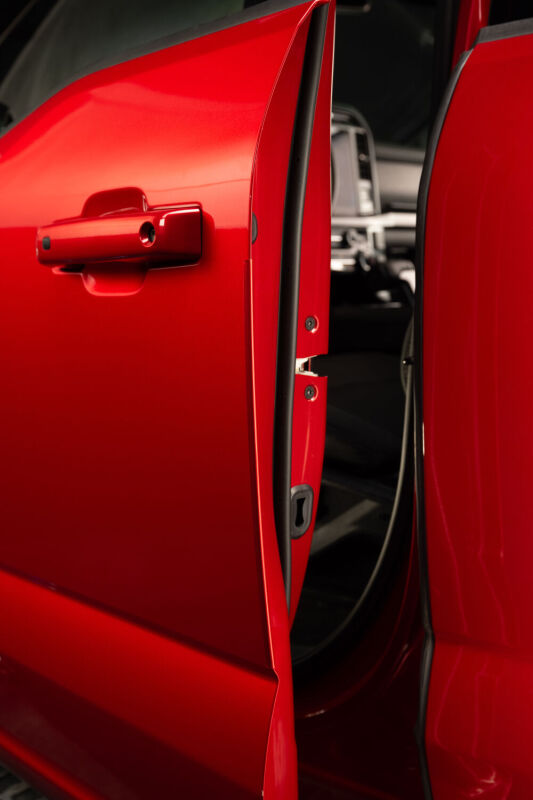 Husky Liners Door Edge Guards (4pc Set) for 2021-2025 Ford F150 - Rapid Red Metallic Tri Coat - view 3