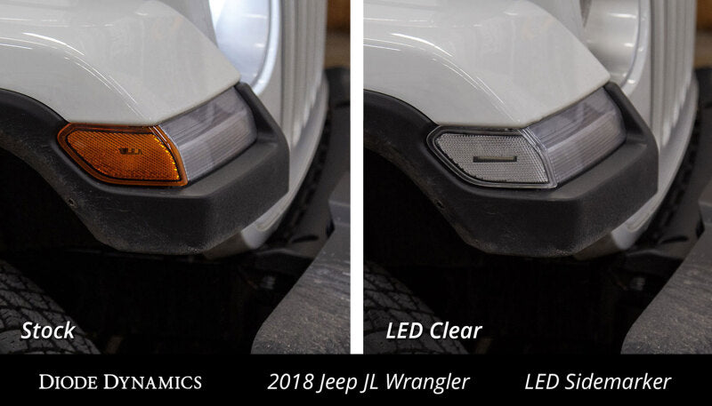 Diode Dynamics 18-21 Jeep JL Wrangler/Gladiator Sidemarkers Clear (set) - DD5068 - view 6