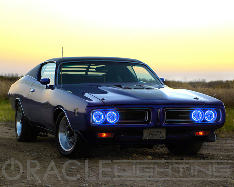 ORACLE Lighting Pre-Installed Lights 5.75 IN. Sealed Beam - Blue Halo - 6904-002 - view 8