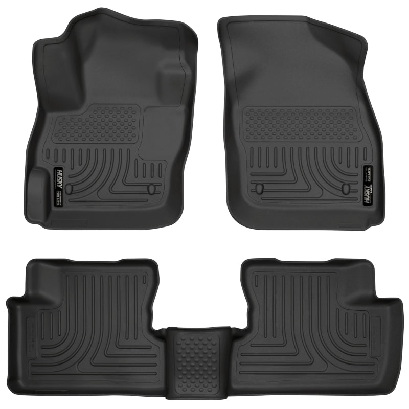 Husky Liners WeatherBeater Floor Liners - Mazda - 10-12 Mazda 3 WeatherBeater Combo Black Floor Liners (part 98631)