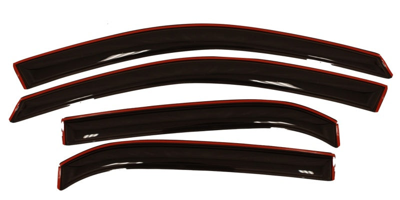 AVS Ventvisor In-Channel Front & Rear Window Deflectors 4pc for 2010-2017 Chevy Equinox - Smoke