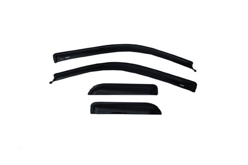 AVS Ventvisor Outside Mount Window Deflectors 4pc for 2004-2014 Ford F-150 Supercab - Smoke - view 5
