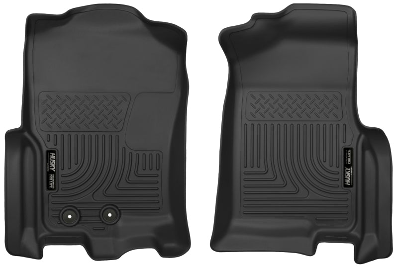 Husky Liners X-act Contour Floor Liners - Ford Expedition & Lincoln Navigator - 11-17 Ford Expedition X-Act Contour Front Black Floor Liners (part 55341)