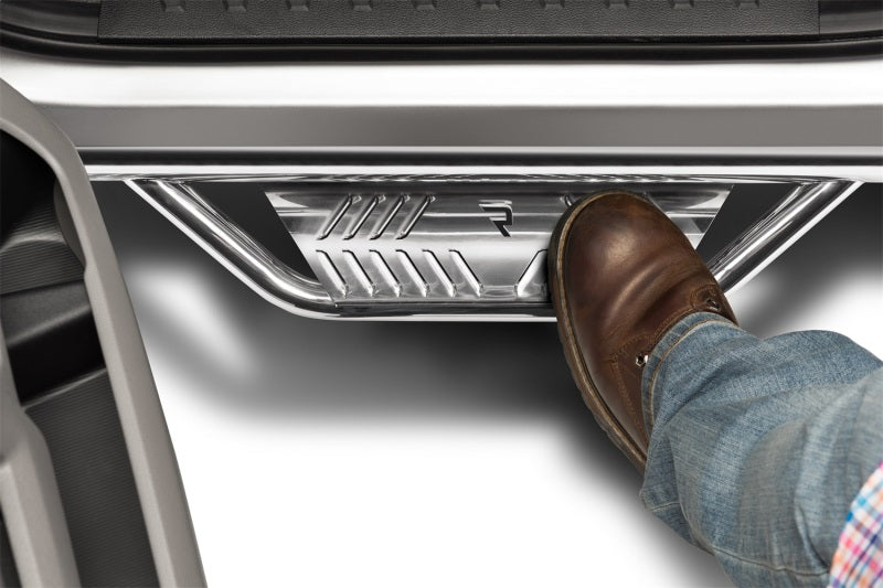 N-Fab Podium Nerf Steps, Cab Length - 2019+ Silverado/Sierra 1500 & 2020+ HD Crew Cab - N-Fab part HPC1980CC-SS view 2