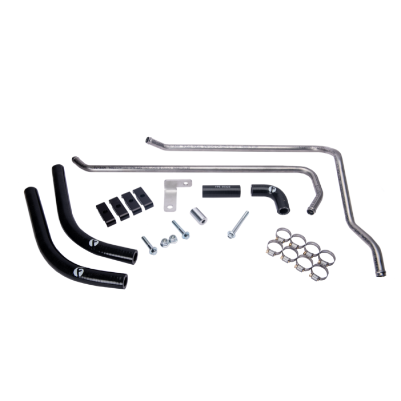 Fleece Performance Stainless Heater Core Line Kit - 1989-1998 Dodge Ram 2500/3500 5.9L 12-Valve Cummins - Fleece part FPE-CUMM-SSHCL-12V view 2