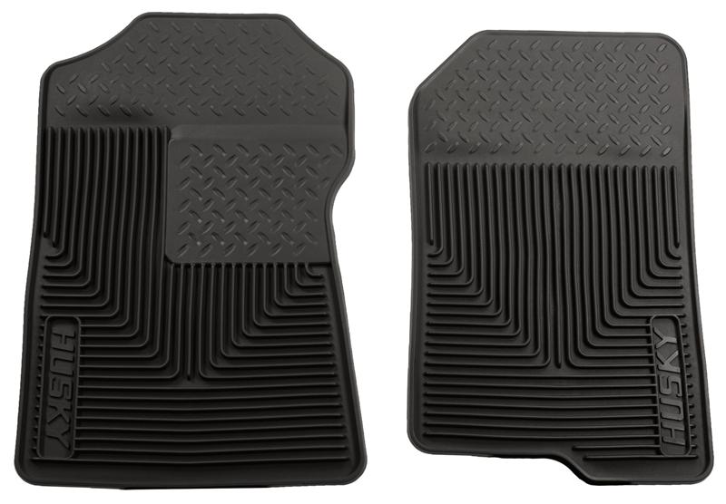 Husky Liners Heavy Duty Floor Mats - Ford & Lincoln - 98-02 Ford Expedition/F-150/Lincoln Navigator Heavy Duty Black Front Floor Mats (part 51021)