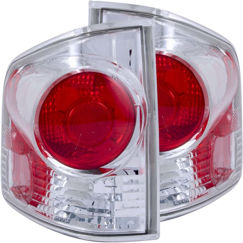 ANZO 3D Style Tail Lights, Chrome - 1994-2004 Chevy S-10, 1994-2004 GMC Sonoma - ANZO part 211032