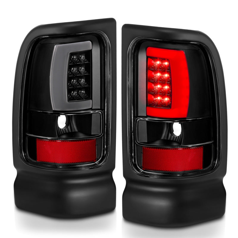 ANZO LED Plank Style Tail Lights, Black - 1994-2001 Ram 1500, 1994-2002 Ram 2500/3500 - ANZO part 311339 view 6
