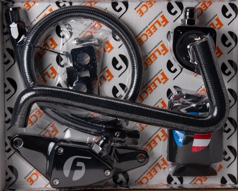 Fleece Performance Coolant Bypass Kit with Stainless Braided Line - 2006-2007 Dodge Ram 2500/3500 5.9L Cummins (Automatic) - Fleece part FPE-CLNTBYPS-CUMMINS-0607-SS view 7