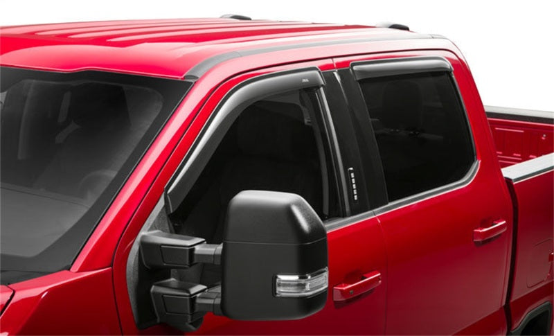 AVS Ventvisor Outside Mount Window Deflectors 4pc for 2015-2018 Ford F-150 Supercrew - Smoke