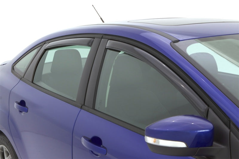 AVS Ventvisor In-Channel Front & Rear Window Deflectors 4pc for 2012-2018 Ford Focus - Smoke - view 2