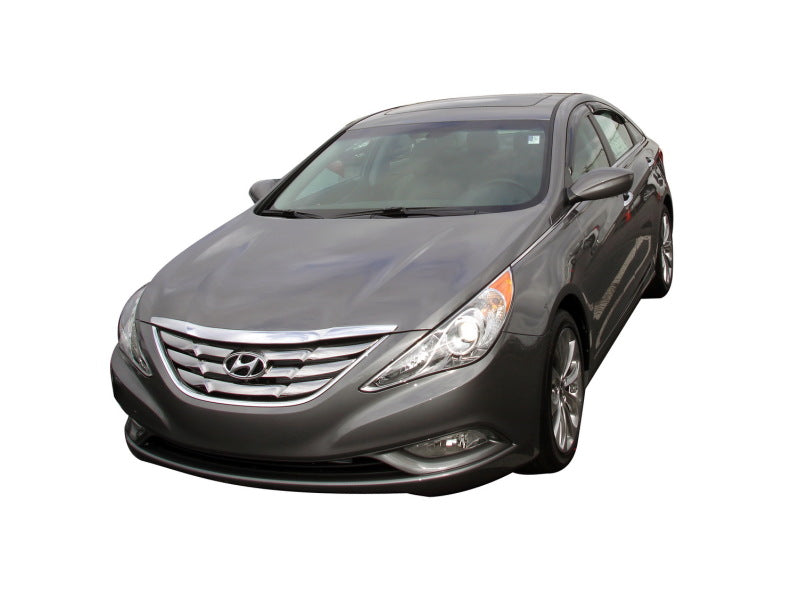 AVS Ventvisor Outside Mount Window Deflectors 4pc for 2011-2014 Hyundai Sonata (New Body Style) - Smoke - view 5