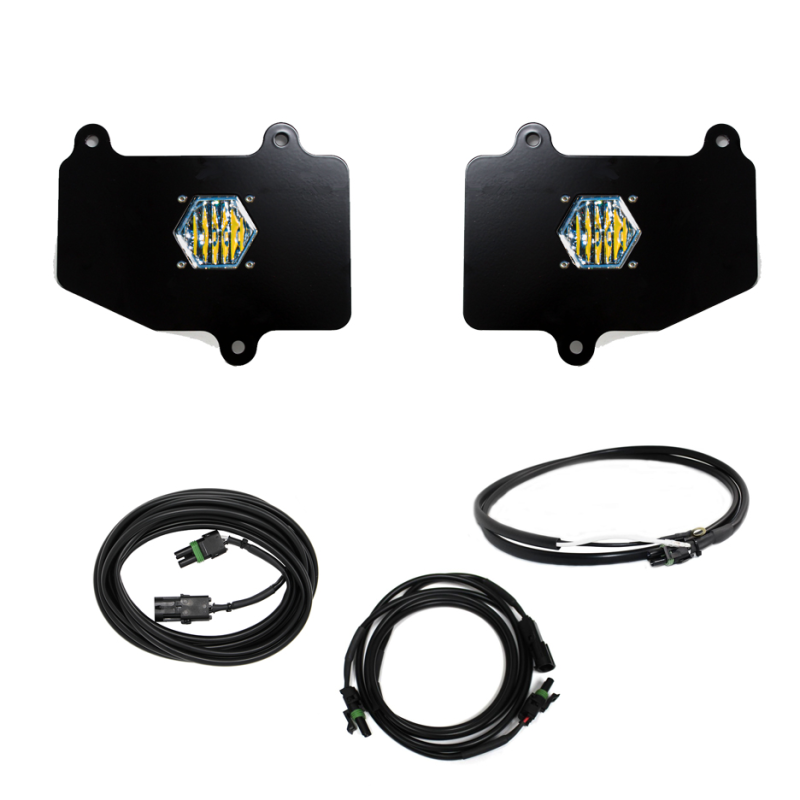 Baja Designs LED Light Kits - Jeep Wrangler & Gladiator - 18+ Jeep Wrangler JT Dual S1 Reverse Kit w/ Upfitter (part 447652UP)