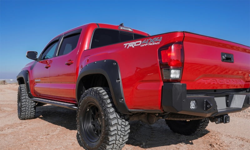 AVS Ventvisor In-Channel Front & Rear Window Deflectors 4pc for 2016-2018 Toyota Tacoma Double Cab - Smoke - view 4