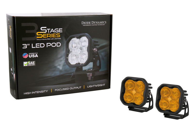 Diode Dynamics SS3 Max ABL - Yellow Combo Standard (Pair) - DD6970P - view 4