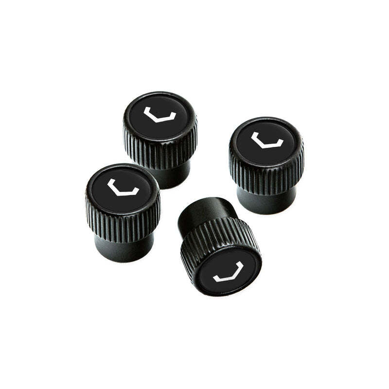 Vossen Classic V Valve Stem Cap Set - Black/Black - ST-Valve-Stem Cap-2