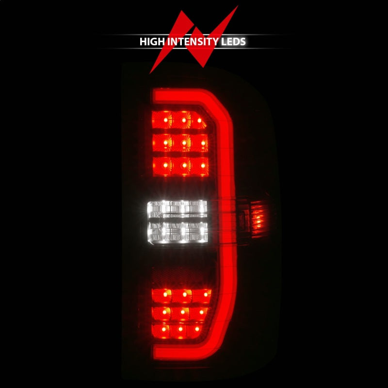 ANZO Full LED C-Bar Sequential Tail Lights, Black Housing, Smoke Lens - 2014-2018 GMC Sierra 1500, 2015-2019 GMC Sierra 2500HD/3500HD (Does not fit OE factory LED models) - ANZO part 311465 view 6