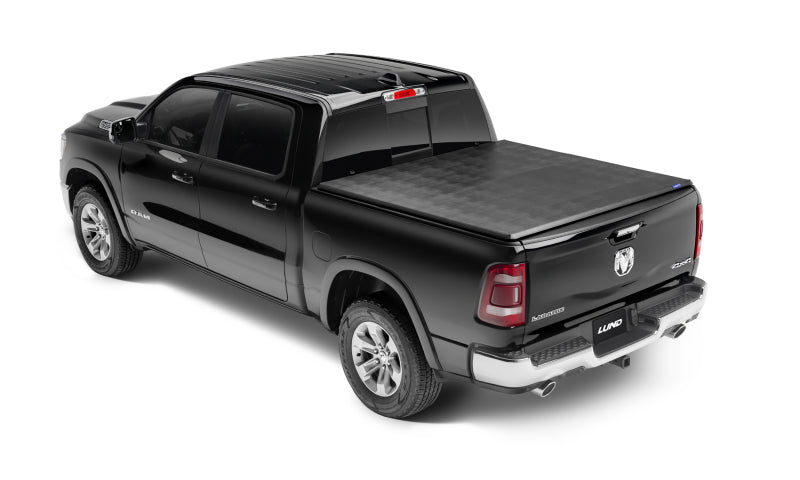 Lund 5.5ft. Bed Genesis Tri-Fold Tonneau Cover for 2002-2017 Dodge Ram 1500 - Black - view 2