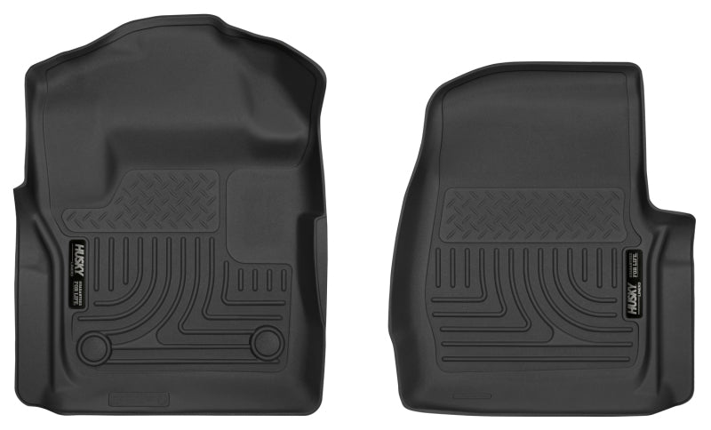 Husky Liners X-act Contour Floor Liners - 2017 Ford F250/F350 Series Standard Cab X-Act Contour Black Floor Liners