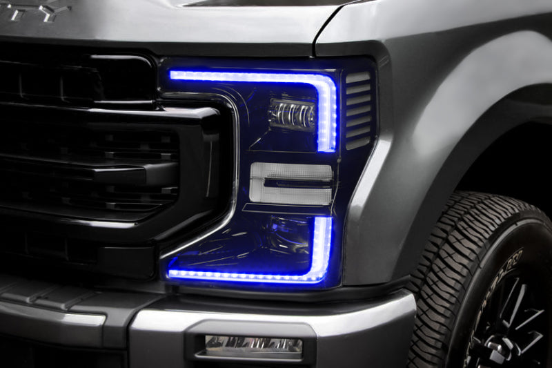 ORACLE Lighting 2022 Ford F250/350 Super Duty Dynamic ColorSHIFT Headlight DRL Kit w/Switchback - 1449-332 - view 4