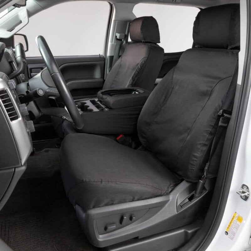 Covercraft 11-16 Dodge Ram Polycotton SeatSaver Custom Front Row Seat Covers - Charcoal - SS2459PCCH - view 4